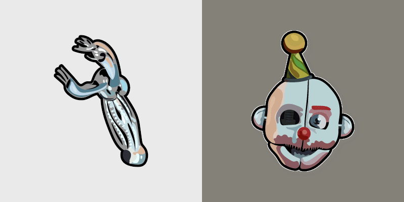Ennard custom cursor pack preview for Chrome, Edge and Windows