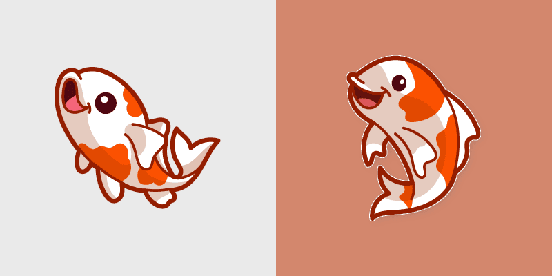 Koi Fish Fanart custom cursor pack preview for Chrome, Edge and Windows