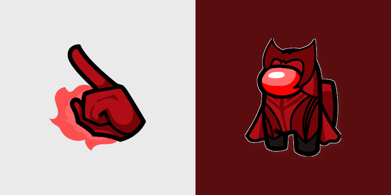 Scarlet Witch Crewmate custom cursor pack preview for Chrome, Edge and Windows
