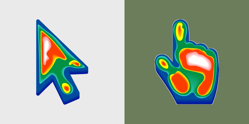 Infrared Cute custom cursor pack preview for Chrome, Edge and Windows
