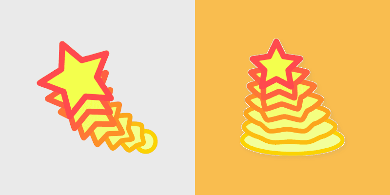 Burning Star custom cursor pack preview for Chrome, Edge and Windows