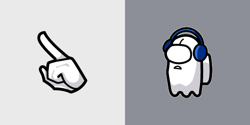 Napstablook Crewmate custom cursor pack preview for Chrome, Edge and Windows