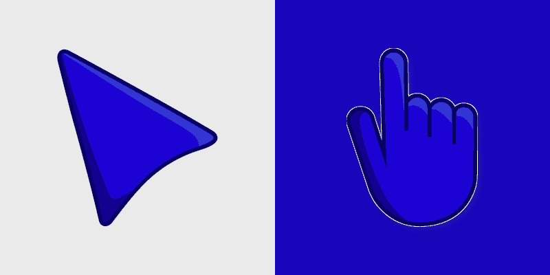Royal Lapis custom cursor pack preview for Chrome, Edge and Windows