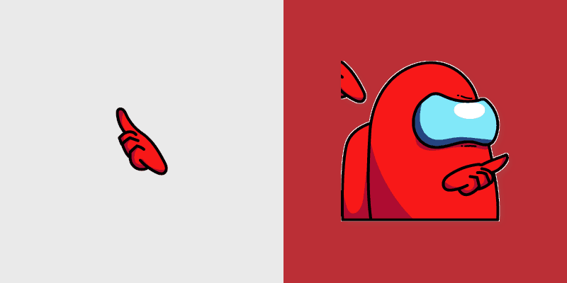 Among Us Meme Cute custom cursor pack preview for Chrome, Edge and Windows
