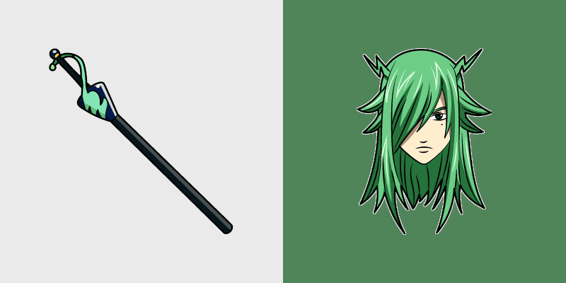 Fairy Tail custom cursor pack preview for Chrome, Edge and Windows