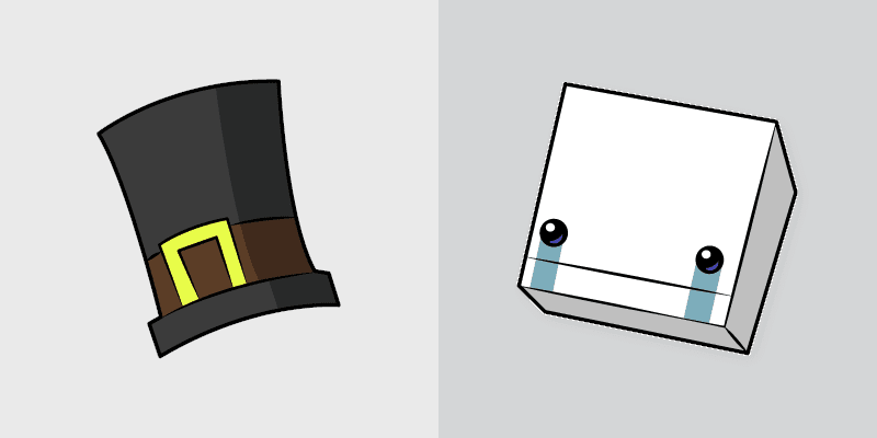 BattleBlock Theater Hatty Hattington custom cursor pack preview for Chrome, Edge and Windows