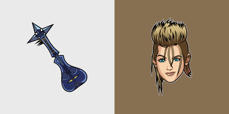 Cute Cursor Kingdom Hearts Demyx custom cursor pack preview for Chrome, Edge and Windows