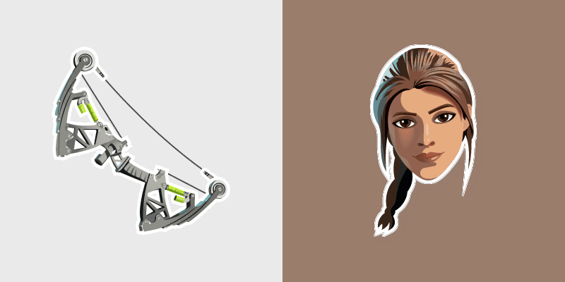 Lara Croft custom cursor pack preview for Chrome, Edge and Windows