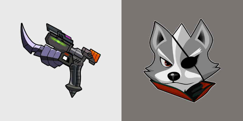 Star Fox custom cursor pack preview for Chrome, Edge and Windows