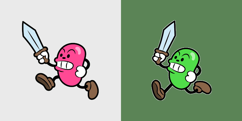 Cute Cuphead custom cursor pack preview for Chrome, Edge and Windows