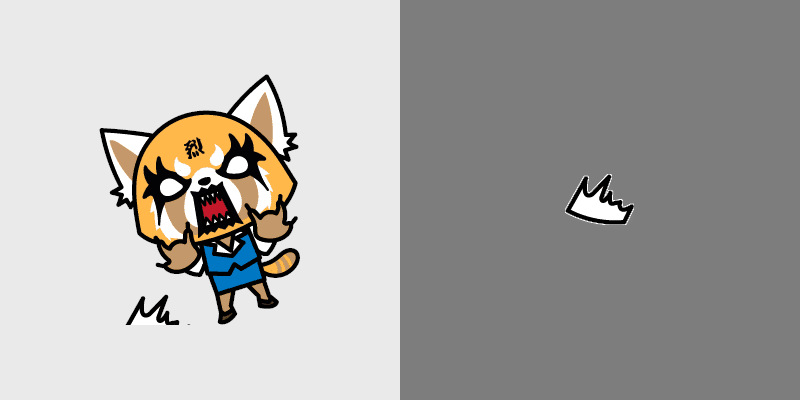 Aggretsuko Meme custom cursor pack preview for Chrome, Edge and Windows