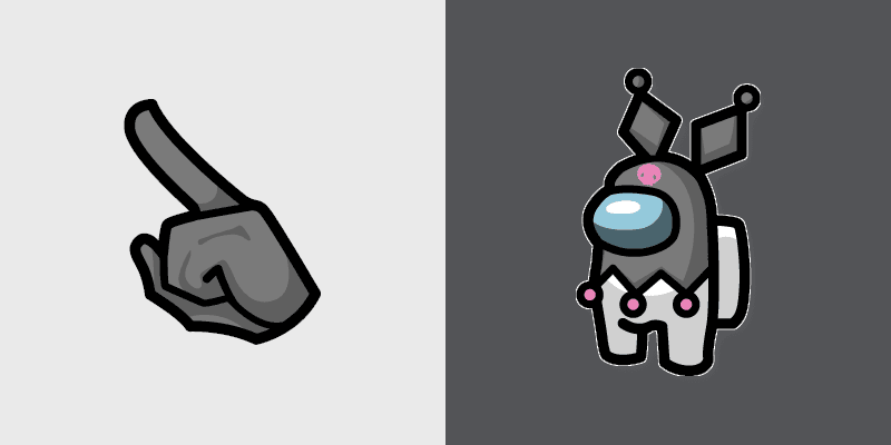 Kuromi Crewmate custom cursor pack preview for Chrome, Edge and Windows
