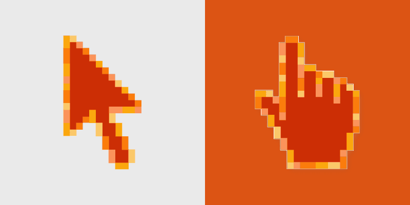 Sweet custom cursor pack preview for Chrome, Edge and Windows