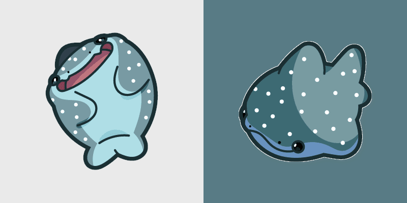Adorable Whale custom cursor pack preview for Chrome, Edge and Windows