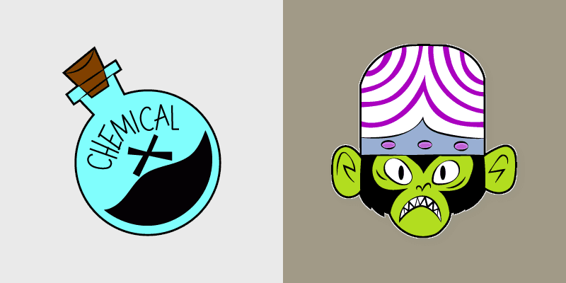 Mojo Jojo & Chemical X custom cursor pack preview for Chrome, Edge and Windows