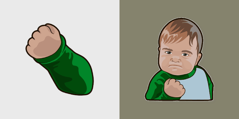 Kid Meme custom cursor pack preview for Chrome, Edge and Windows