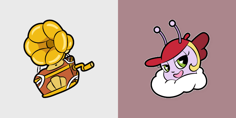 Cute Cursor Cuphead Collection custom cursor pack preview for Chrome, Edge and Windows