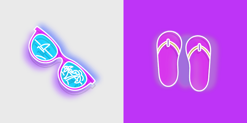 Vibrant Neon custom cursor pack preview for Chrome, Edge and Windows