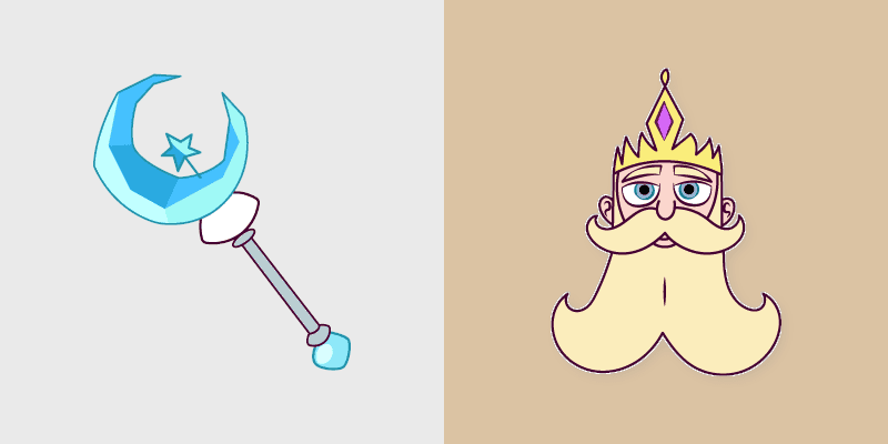 Star vs. the Forces of Evil River Butterfly custom cursor pack preview for Chrome, Edge and Windows