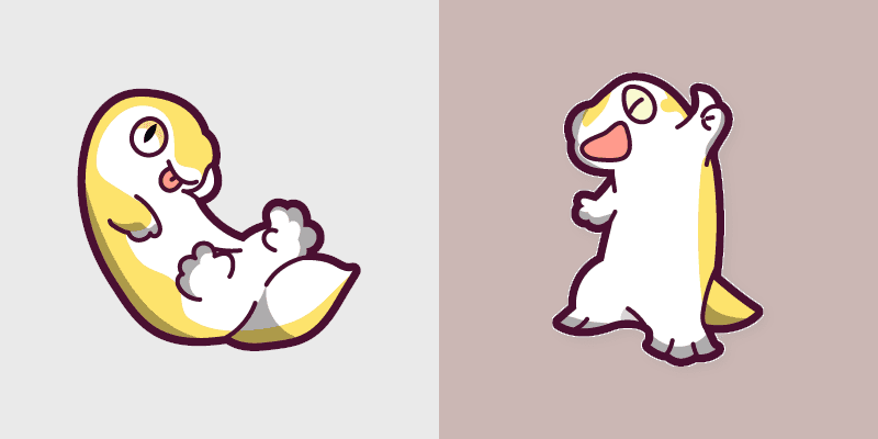 Cute Gecko custom cursor pack preview for Chrome, Edge and Windows