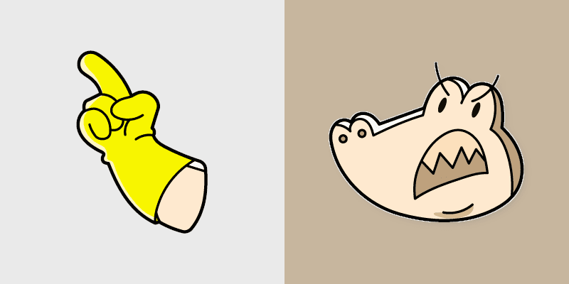 Crackerdile custom cursor pack preview for Chrome, Edge and Windows