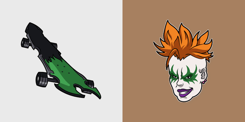 Hiromi Higa SK8 custom cursor pack preview for Chrome, Edge and Windows