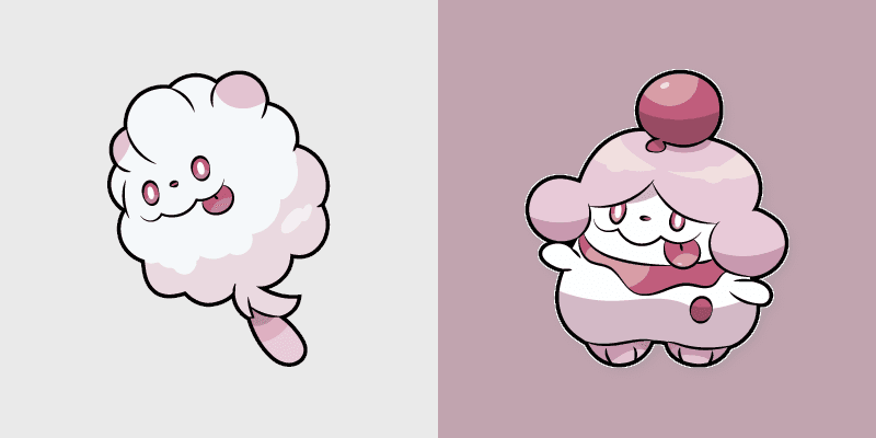Swirlix and Slurpuff custom cursor pack preview for Chrome, Edge and Windows