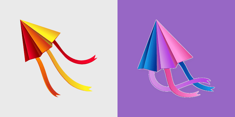 Origami Kites custom cursor pack preview for Chrome, Edge and Windows