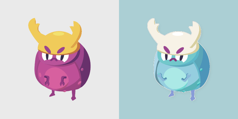 Ooblets Bittle custom cursor pack preview for Chrome, Edge and Windows