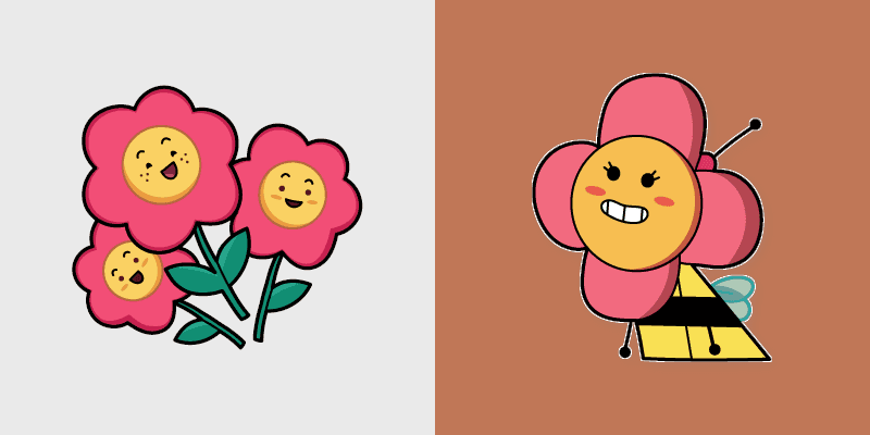 Unikitty! Feebee and Flowers custom cursor pack preview for Chrome, Edge and Windows