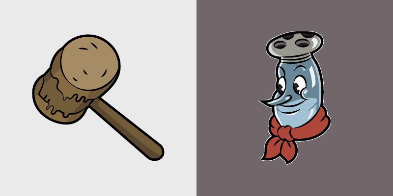 Cuphead Custom custom cursor pack preview for Chrome, Edge and Windows