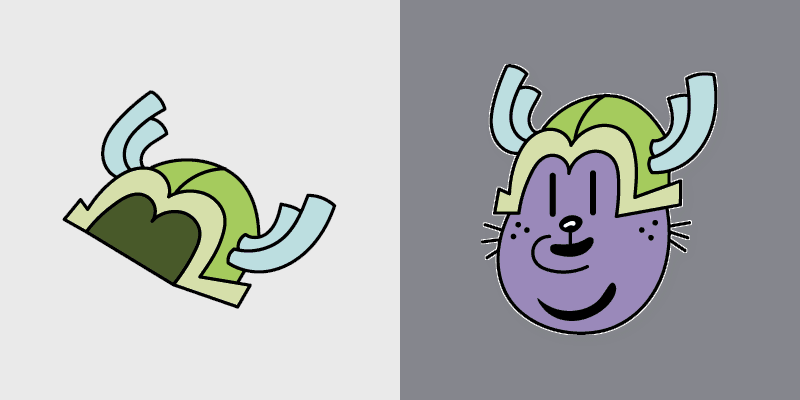 Dog Man Snug custom cursor pack preview for Chrome, Edge and Windows