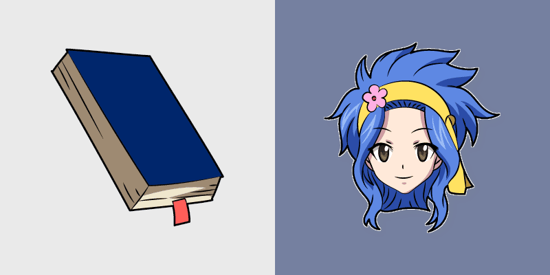 Custom Fairy Tail Levy McGarden custom cursor pack preview for Chrome, Edge and Windows