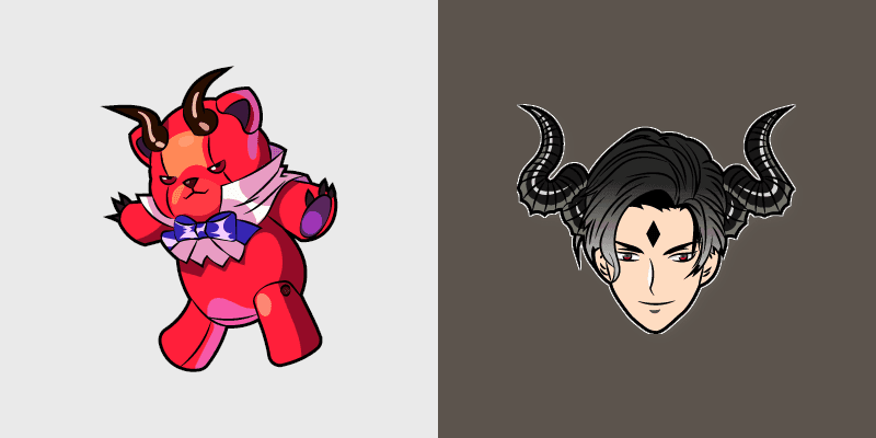 Lucifer Cute custom cursor pack preview for Chrome, Edge and Windows