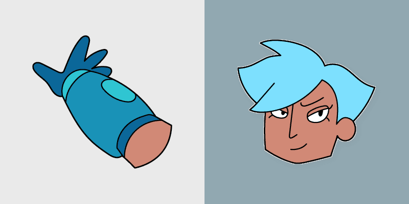 Blue Power Hero custom cursor pack preview for Chrome, Edge and Windows