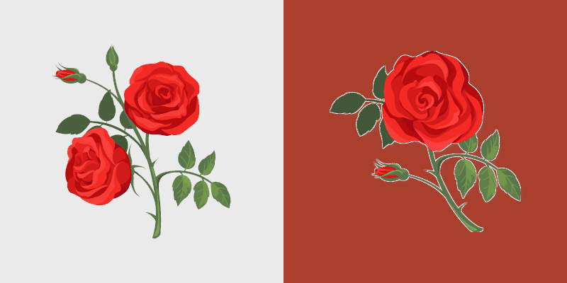 Rosy Romance custom cursor pack preview for Chrome, Edge and Windows