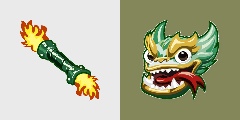 Jade Fire Kraken custom cursor pack preview for Chrome, Edge and Windows