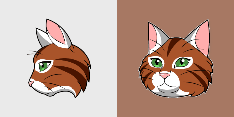 Warrior Cats Custom Mouse custom cursor pack preview for Chrome, Edge and Windows