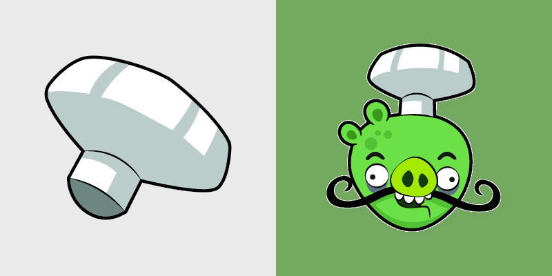 Angry Birds Chef Pig custom cursor pack preview for Chrome, Edge and Windows