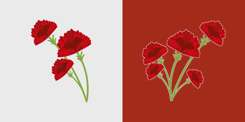 Cute Cursor Carnation Pack custom cursor pack preview for Chrome, Edge and Windows