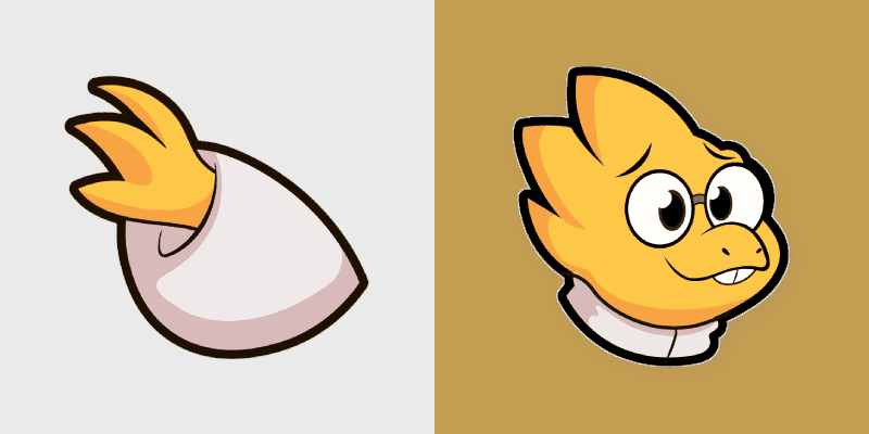 Alphys custom cursor pack preview for Chrome, Edge and Windows
