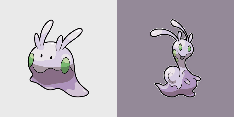 Goomy and Sliggoo custom cursor pack preview for Chrome, Edge and Windows