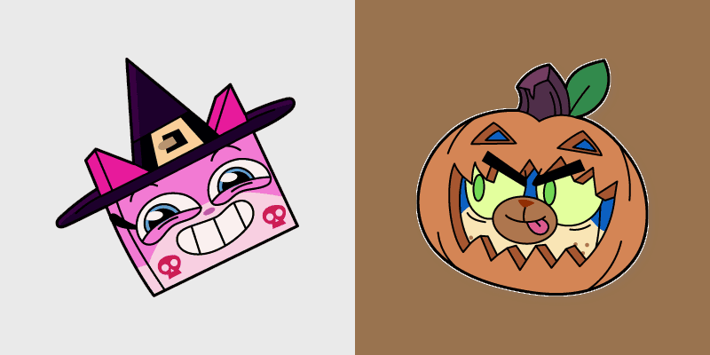 Halloween-Themed Custom Cursor Pack: Unikitty & Puppycorn preview for Chrome, Edge and Windows