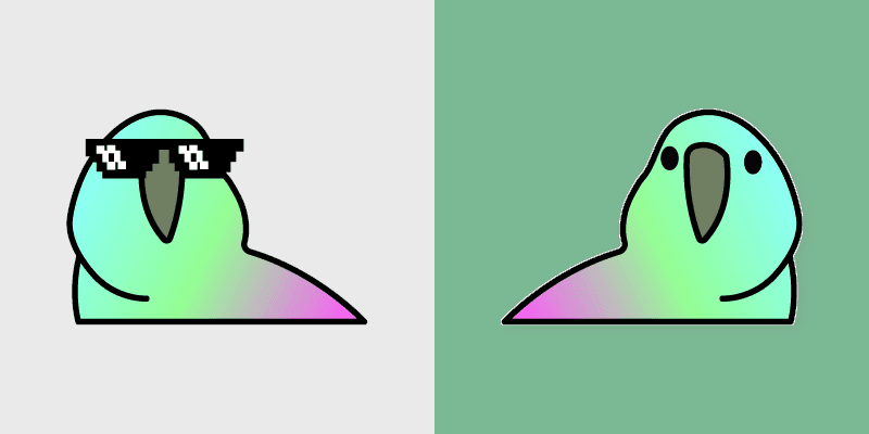Party Parrot Meme custom cursor pack preview for Chrome, Edge and Windows