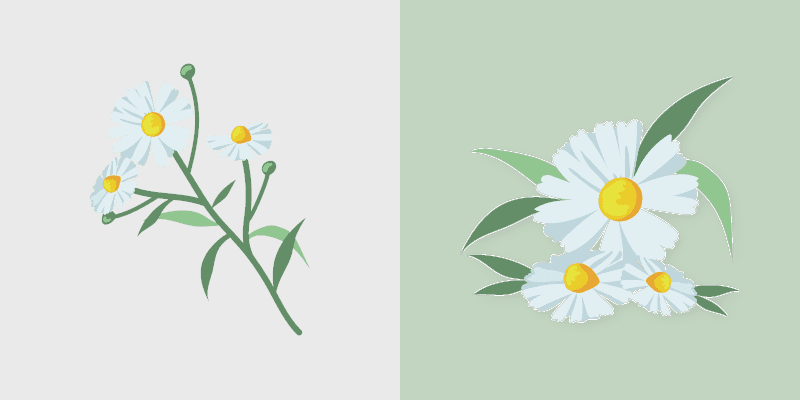 Custom Cursor Daisies preview for Chrome, Edge and Windows