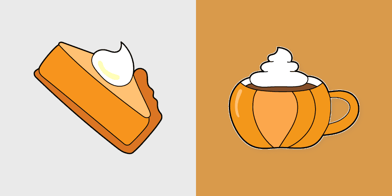 Cocoa Curls Pumpkin custom cursor pack preview for Chrome, Edge and Windows