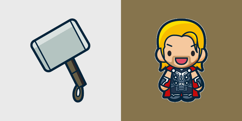 Thunder custom cursor pack preview for Chrome, Edge and Windows