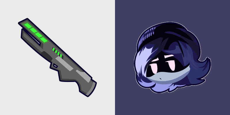 Uzi Murder Drones custom cursor pack preview for Chrome, Edge and Windows