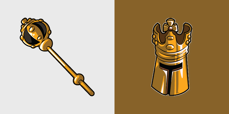 King Knight custom cursor pack preview for Chrome, Edge and Windows