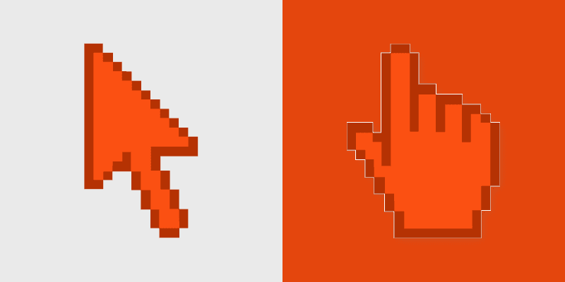 Space custom cursor pack preview for Chrome, Edge and Windows